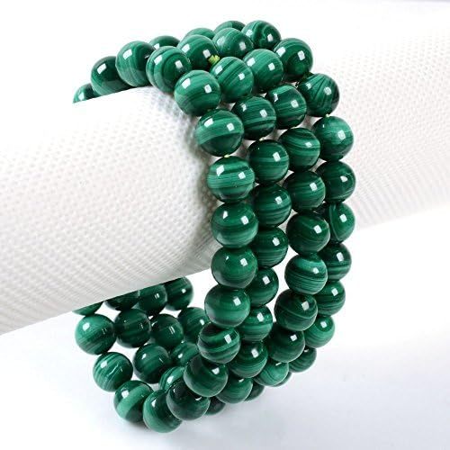 Justinstones Gem Semi Precious Gemstone 8mm Round Beads Stretch Bracelet 7 Inch Unisex