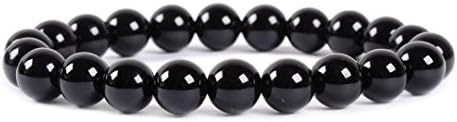 Justinstones Gem Semi Precious Gemstone 8mm Round Beads Stretch Bracelet 7 Inch Unisex