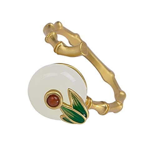 Finger Joint Ring Jade Finger Retro Knuckle Stackable Rings Shaped Vintage Joint Finger Jewelry for Women