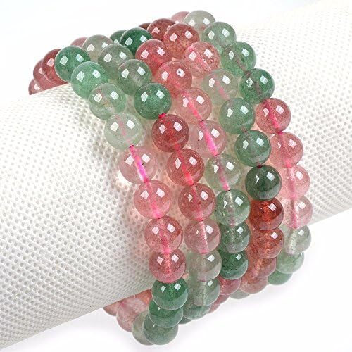 Justinstones Gem Semi Precious Gemstone 8mm Round Beads Stretch Bracelet 7 Inch Unisex