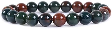 Justinstones Gem Semi Precious Gemstone 8mm Round Beads Stretch Bracelet 7 Inch Unisex