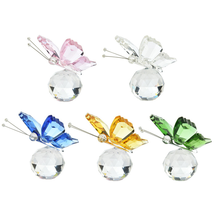 Wholesale and manufacture crystal handicrafts, colored crystal glass, butterflies, wedding supplies, home decorations and gifts at low prices