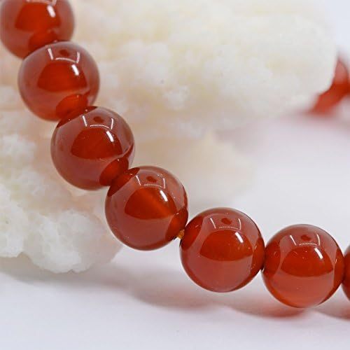 Justinstones Gem Semi Precious Gemstone 8mm Round Beads Stretch Bracelet 7 Inch Unisex