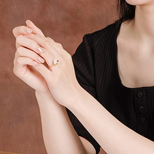 Finger Joint Ring Jade Finger Retro Knuckle Stackable Rings Shaped Vintage Joint Finger Jewelry for Women