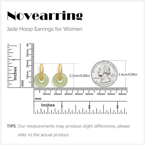 Jade Earrings for Women Green Gemstone Earrings Teardrop Dangle Earings Emerald Huggie Hoop Earring Elegant Jewelry Gifts for Women