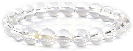 Justinstones Gem Semi Precious Gemstone 8mm Round Beads Stretch Bracelet 7 Inch Unisex