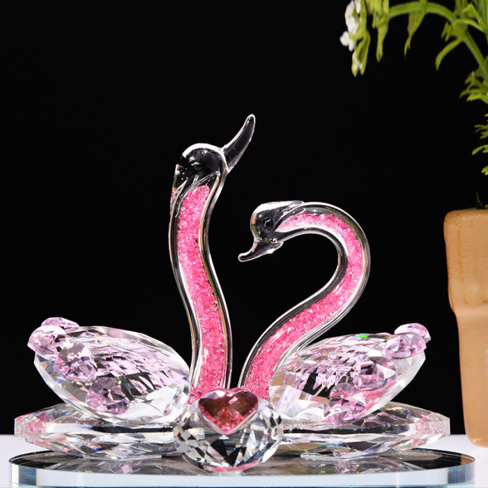 High-quality decorative crystal, diamond, swan jewelry, wedding party gifts, crystal handicrafts