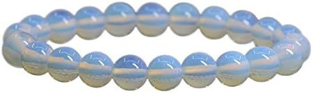Justinstones Gem Semi Precious Gemstone 8mm Round Beads Stretch Bracelet 7 Inch Unisex