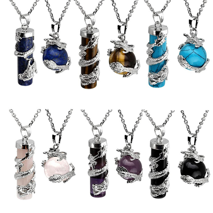 Hot-selling cheap Celtic natural gemstone jade Dragon Ball Z pendant