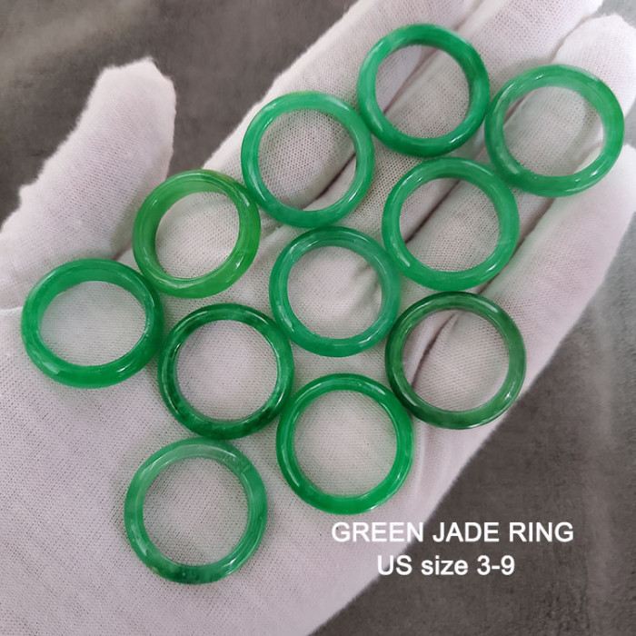 Wholesale natural gemstone, agate and jade ladies' rings