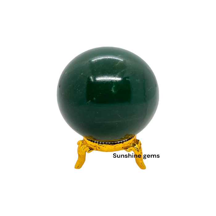Wholesale green jade crystal balls, natural gemstones, green jade balls for therapeutic meditation and home decoration, bulk supply
