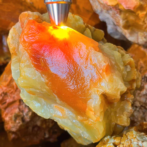 Wholesale of high-quality Burmese yellow dragon jade raw stone and crystal stone, high-quality rough imported yellow jade
