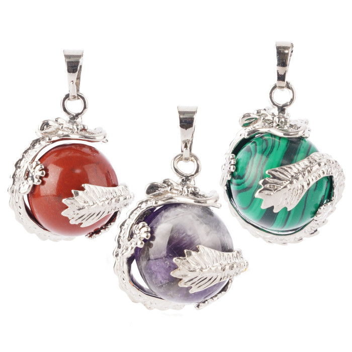 Hot-selling cheap Celtic natural gemstone jade Dragon Ball Z pendant
