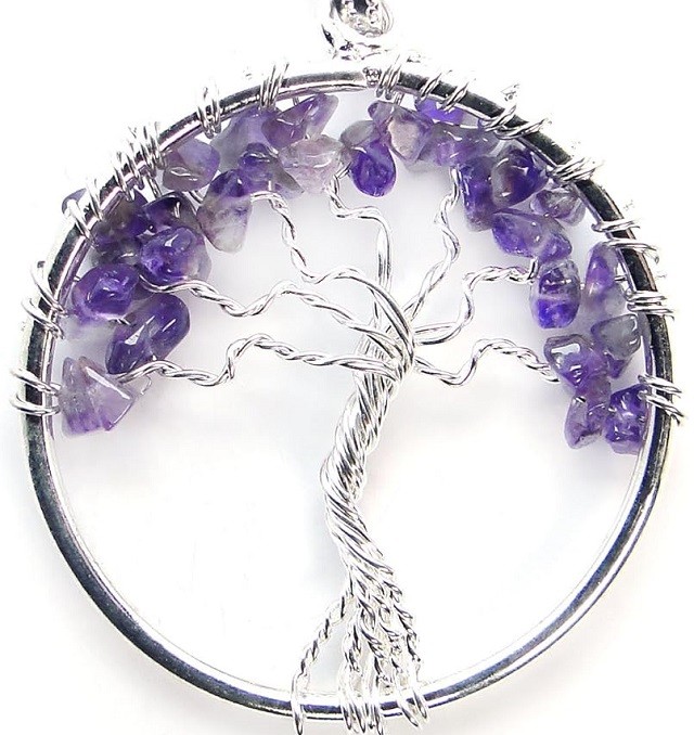 The best-selling green jade pendant, the natural healing crystal Life tree necklace, is for Mother's Day/Father's Day