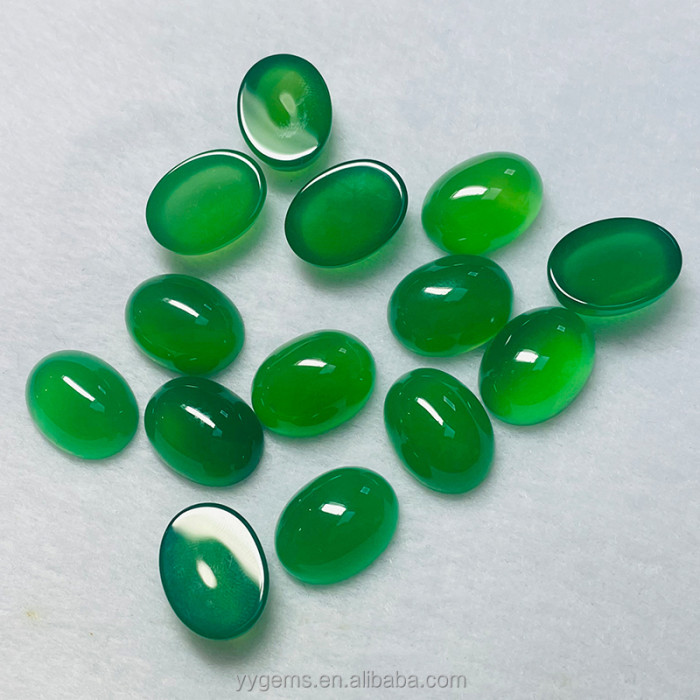 Hot-selling high-quality natural jadeite, oval, round, square, green agate, jade and loose gemstones for jewelry making