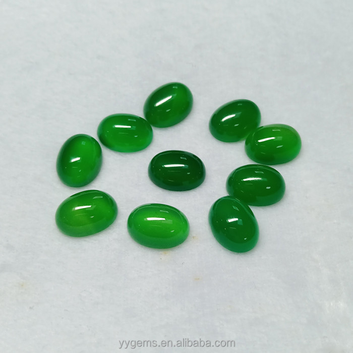 Hot-selling high-quality natural jadeite, oval, round, square, green agate, jade and loose gemstones for jewelry making