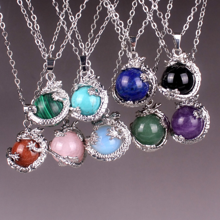 Hot-selling cheap Celtic natural gemstone jade Dragon Ball Z pendant