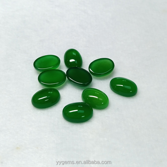 Hot-selling high-quality natural jadeite, oval, round, square, green agate, jade and loose gemstones for jewelry making