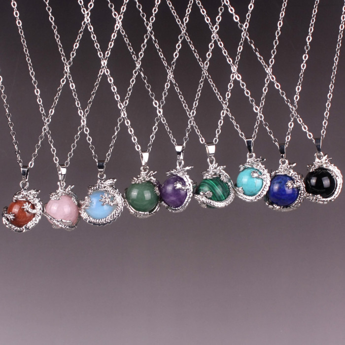 Hot-selling cheap Celtic natural gemstone jade Dragon Ball Z pendant
