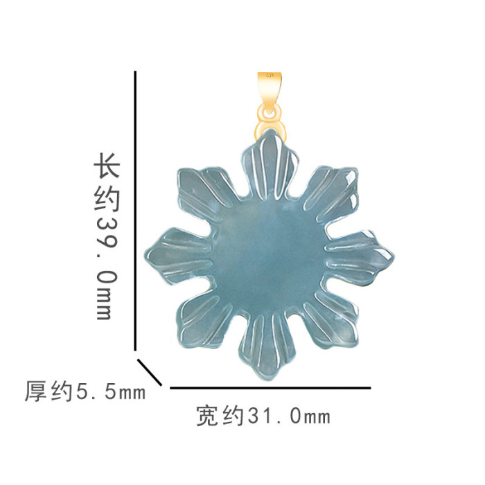 Natural jadeite Philippine Sun Jade pendant set with sunflower female accessory