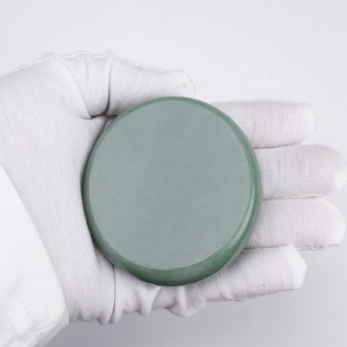 Spa jade white jade Natural hot Compress Body Therapy Volcanic massage stone Back massage dark green hot stone