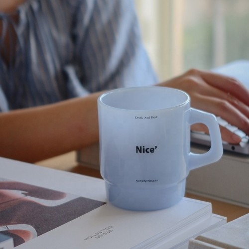 New stackable white jade glass cup, jade jade cup and coffee cup
