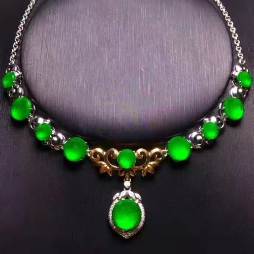 SGARIT jade jewelry, natural jade necklace, wedding party, engagement jewelry, 18k gold, natural jade, green necklace for women