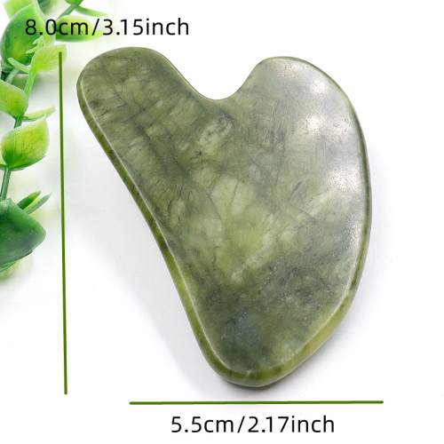 Wholesale of natural fine jade, green jade and obsidian gua sha, facial massage gua sha tools, jade massager and facial gua sha board