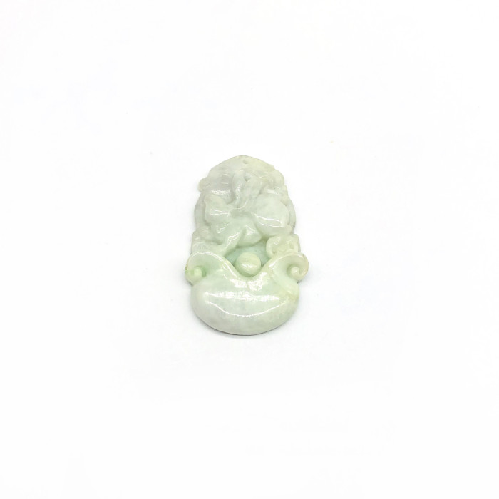 Natural Burmese jade pendant, 12 zodiac jade pendant