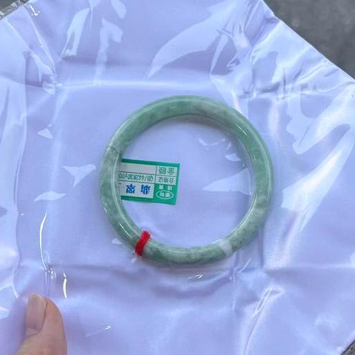 Myanmar a Grade Jade Green 54~60mm Adult Natural Jade Bangle Jadeite Bangle Women Stone Bracelet Charm Bangles