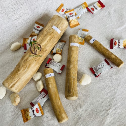 Organic coffee wood dog chewing toy set, natural pet products, Vietnamese eco-friendly chewing dog toys, cat house