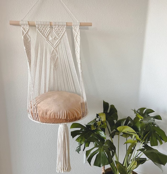 Customized Bohemian Markram cat hammock, Markram hammock cotton rope handcrafted hammock swing pet supplies