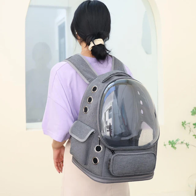 Portable cat backpack, cat and dog backpack, astronaut space capsule, kitten and puppy carrying pet backpack, pet supplies