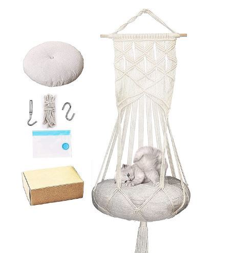 Buy Macrame cat hammocks, handmade beds and pet supplies at the most favorable price