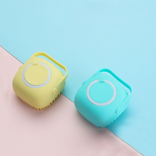Hot-pack body wash, liquid shampoo, pet brush, silicone pet bath brush, pet supplies