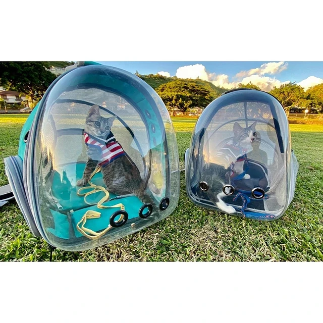 Portable cat backpack, cat and dog backpack, astronaut space capsule, kitten and puppy carrying pet backpack, pet supplies