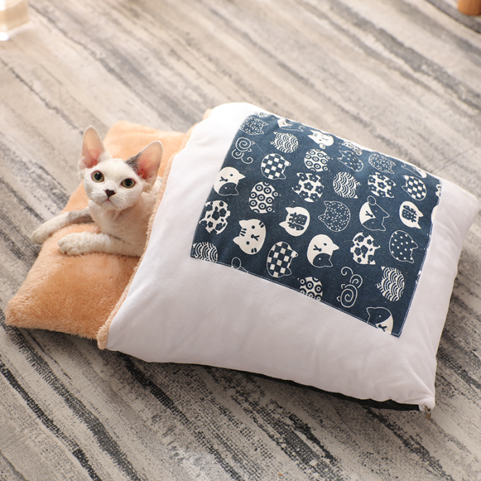 Winter warm cat, detachable bed, puppy, Japanese popular sleeping bag, pet supplies