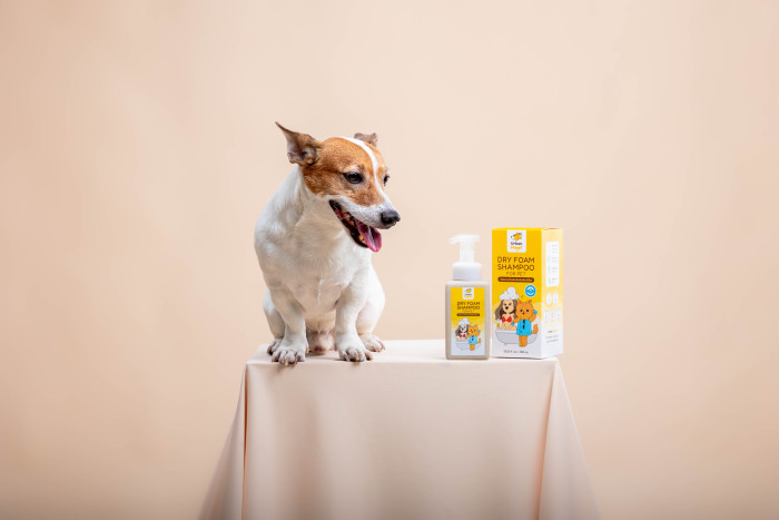 Pet grooming foam, natural dry foam shampoo, best-selling organic pet products for cats and dogs in Thailand