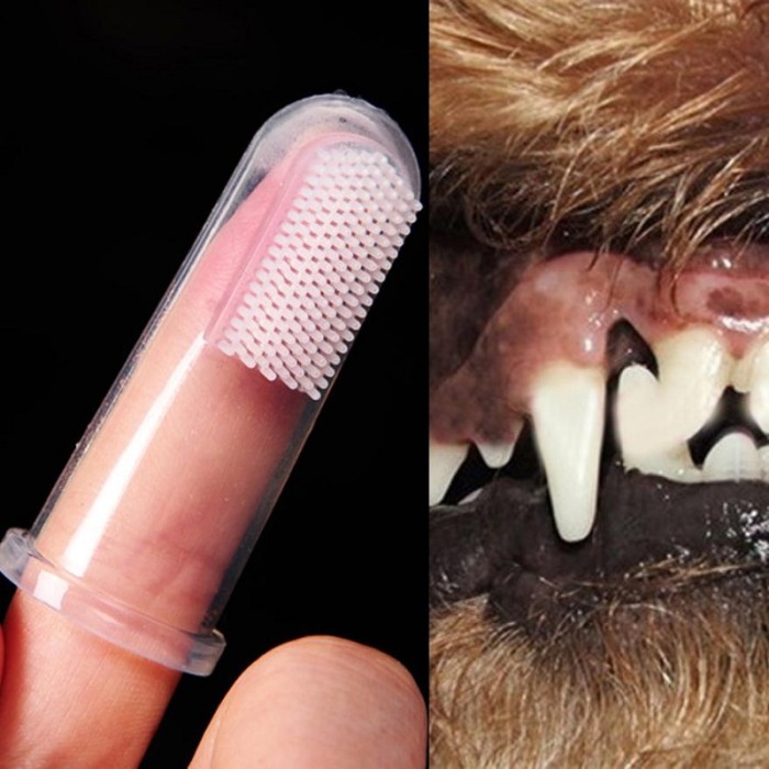 Dog toothbrushes, pet finger toothbrushes, dog toys, silicone, dog and cat grooming and teeth cleaning, pet supplies