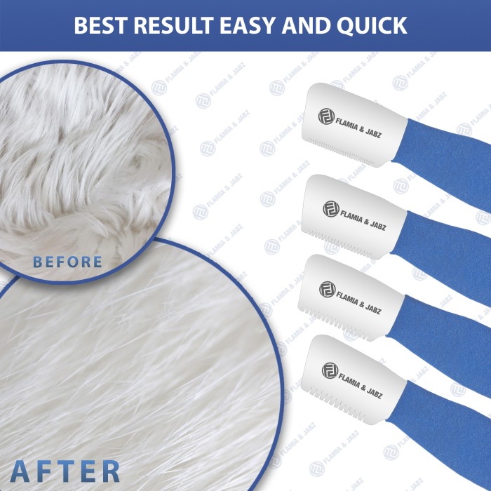 Stainless steel dog grooming products, undressing knife, terrier grooming knife, pet comb with plastic handle, cleaning and care