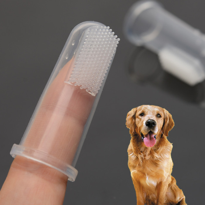 Dog toothbrushes, pet finger toothbrushes, dog toys, silicone, dog and cat grooming and teeth cleaning, pet supplies