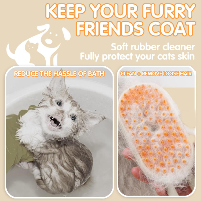 New steam dog brush 3-in-1, dog steam dog brush, dog spray massage comb, pet grooming comb, hair removal brush, pet supplies