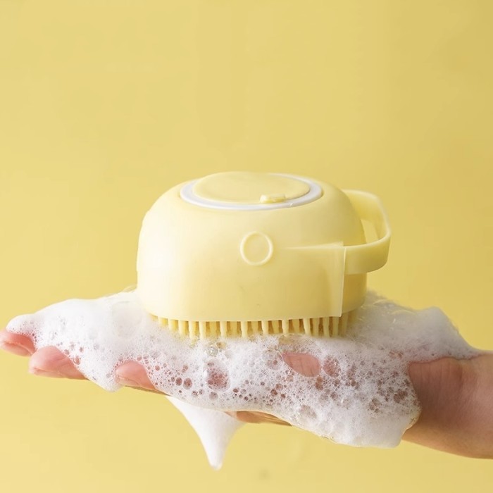 Hot-pack body wash, liquid shampoo, pet brush, silicone pet bath brush, pet supplies