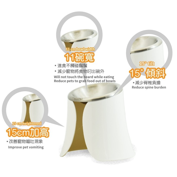 893 Best-selling pet products, stainless steel ergonomic bowl, feeder, round cat and dog bowl, pet products