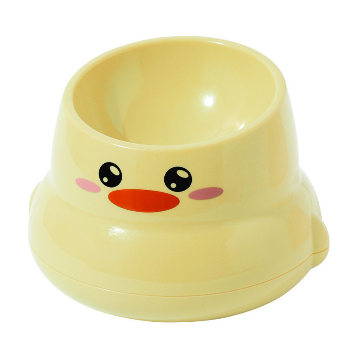 Pet bowl, high leg, diagonal neck guard, large mouth to prevent overturning injury, cat food bowl, cat bowl, pet supplies