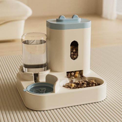 Automatic pet feeder bowl with water dispenser, universal food feeder for cats and dogs, new pet supplies