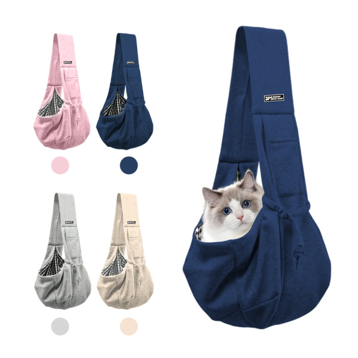 Hot-selling wholesale of cheap pet supplies, easy-to-pack pet bags, thickened shoulder adjustable dog backpacks, and pet harnesses