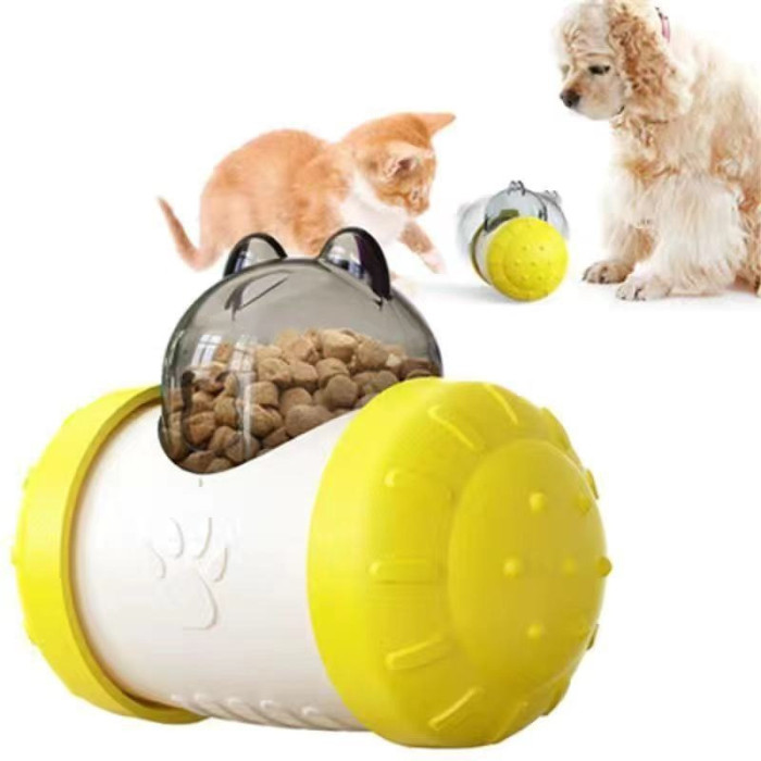 New creative design of household pet products: Swing ball puzzle feeder, slow feeding processing, distribution, dog rolling toy