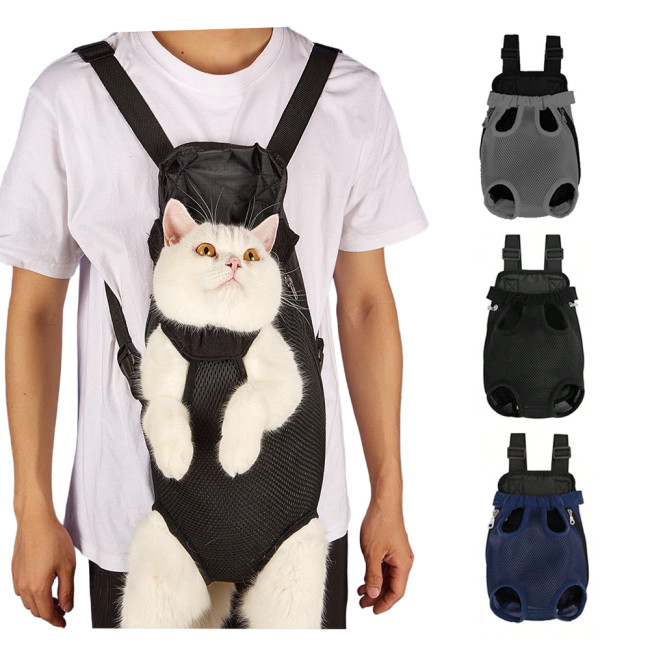 Factory price wholesale pet supplies, easy to install, quick-release buckle pet bags, thickened shoulder adjustable dog backpacks, pet harnesses