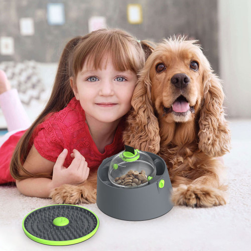 Dog slow feeder bowl, educational food drip ball, licking pad, dog feeder bowl, toy training, interactive pet feeder, hot pet supplies